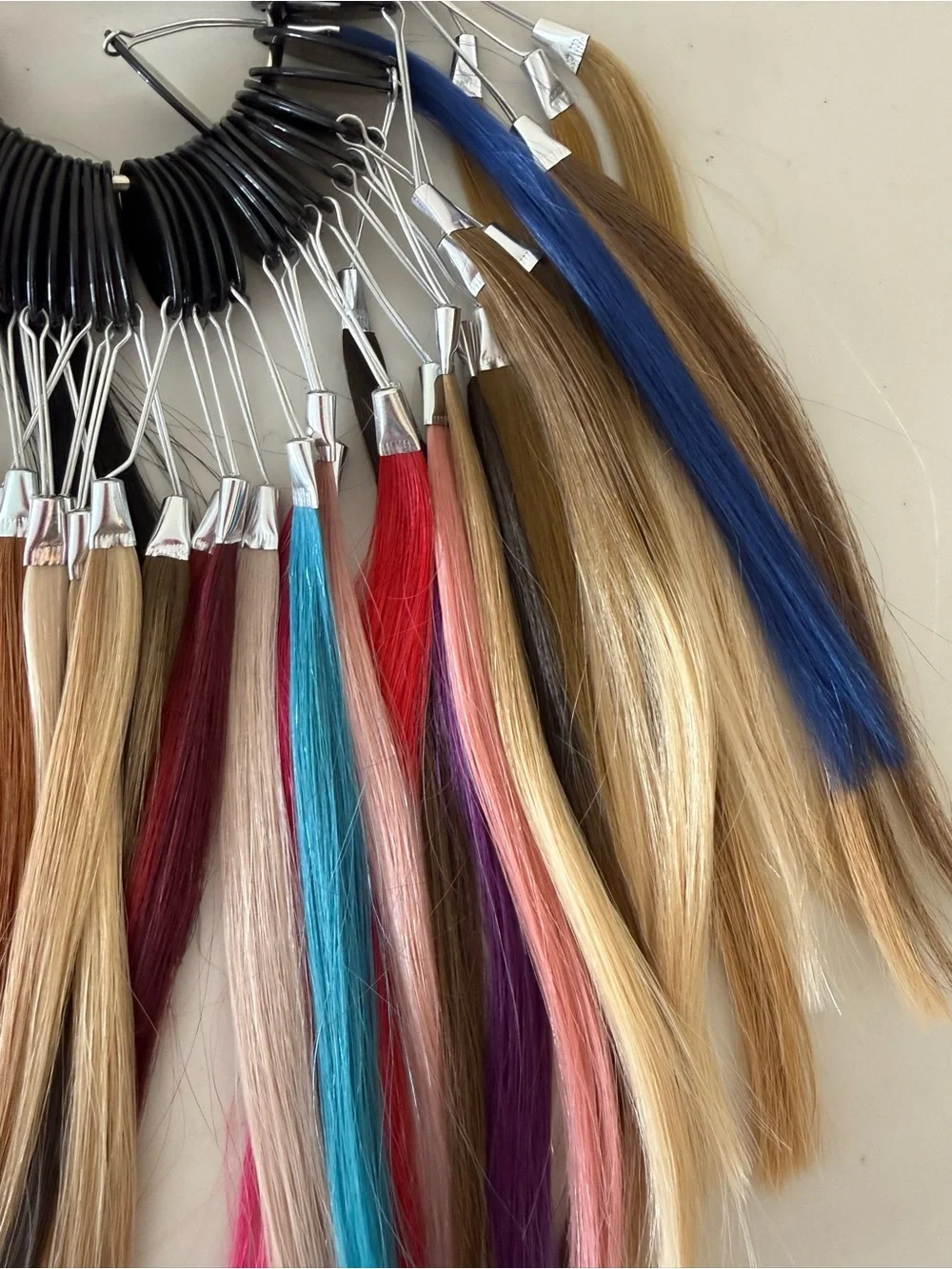 AQUA Hair Extensions Professional Ring Salon Hair Extension Color Swatch Sample